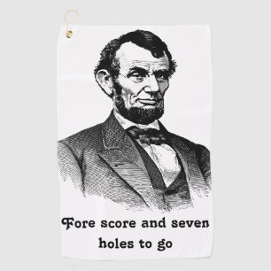 Serviette De Golf Abraham Lincoln Score d'entraînement