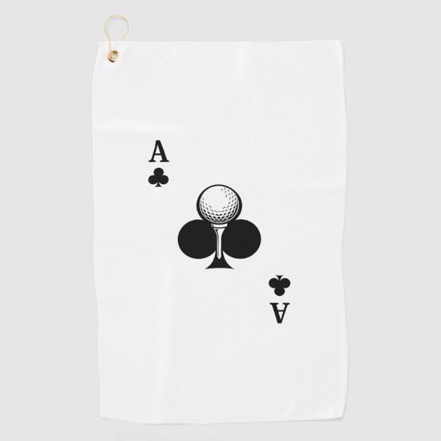 Serviette De Golf Ace of Clubs (Devant)