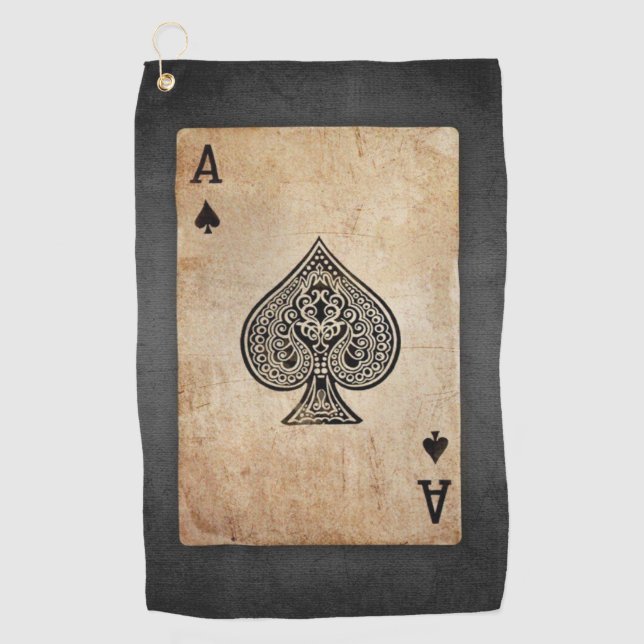 Serviette De Golf Ace of spades (Devant)