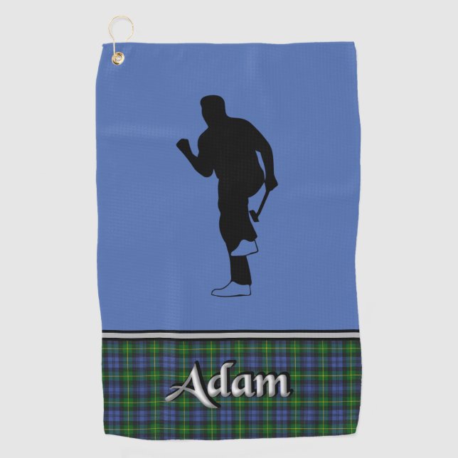 Serviette de golf Adam Tartan His (Devant)