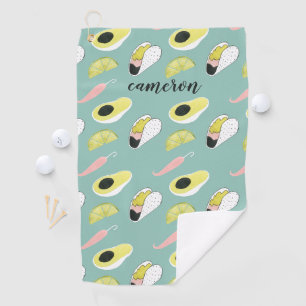 Serviette De Golf Additionnez votre   nommé laissez-nous taco au