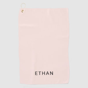 Serviette De Golf Additionnez votre   nommé rougissent rose