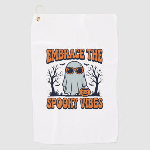 Serviette De Golf Adoptez la chemise Halloween fantôme des vibration