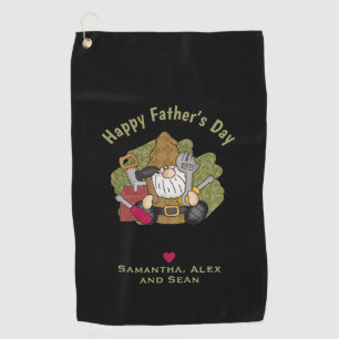 Serviette De Golf Adorable Handyman & Carpenter Garden Gnome
