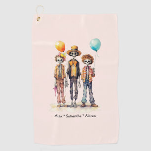 Serviette De Golf Adorable Pastel Zombie Trio - Jolie Halloween (2)