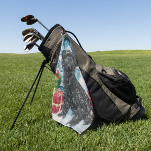 Serviette De Golf Affenpinscher Winter Wonderland Christmas Joie