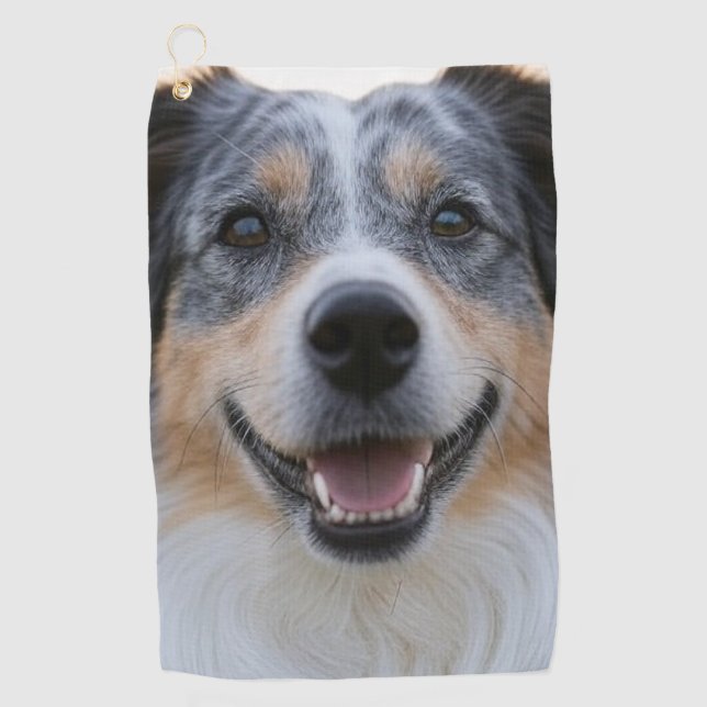 Serviette De Golf Ajouter une Personnaliser photo pour animaux domes (Devant)