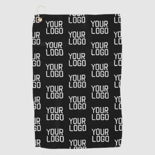 Serviette De Golf Ajouter votre logo Répéter Motif Modèle modifiable