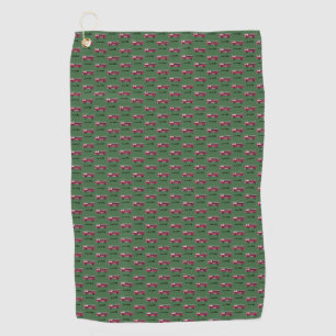 Serviette De Golf Ajouter votre nom Camion de feu rouge Enfants pers