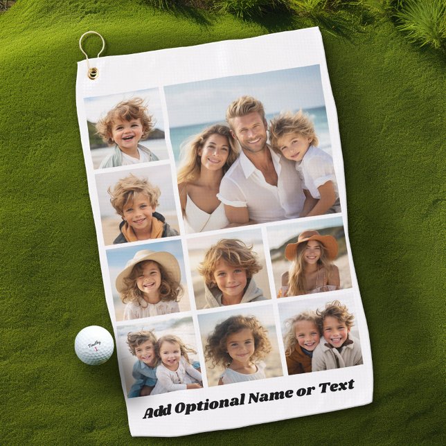 Serviette De Golf Ajouter votre propre collection de 9 photos — Peut (Custom Golf Towel)