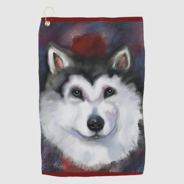 SERVIETTE DE GOLF ALASKAN MALAMUTE     (Devant)