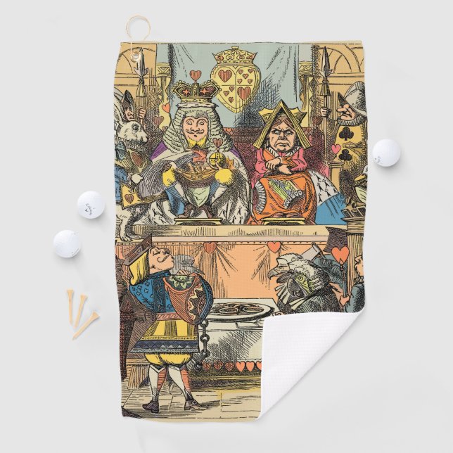 Serviette De Golf Alice à Wonderland Cheshire Cat Characters (En situation)