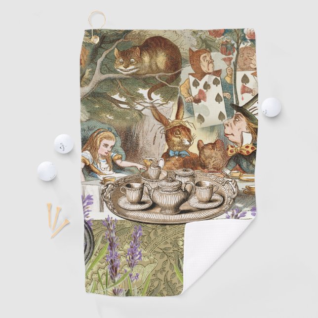 Serviette De Golf Alice au pays des merveilles (En situation)