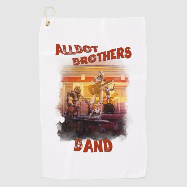 Serviette De Golf Allbot Brothers Band /Bob's Saucer Repair (Devant)