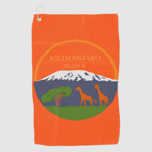 Serviette De Golf Altitude du Kilimandjaro