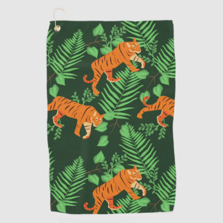 Serviette De Golf Amateurs de tigres tropicaux