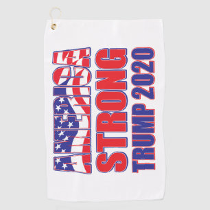 Serviette De Golf Amérique forte - Trump 2020