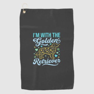 Serviette De Golf Amoureux de Golden Retriever Motif Crâne Halloween