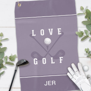 Serviette De Golf Amusant Golf moderne Golf Ball Sports Monogramme v