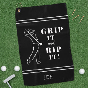 Serviette De Golf Amusant Poignée De Golf Humoristique Il Rip Mens B