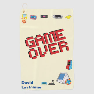 Serviette De Golf Amusant Retro Video Gamer 🎮 Nerd