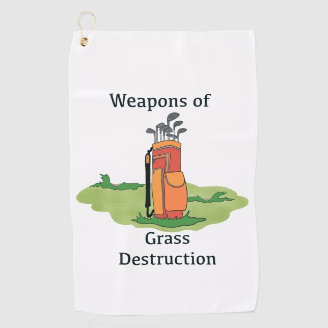 Serviette de golf amusante (Devant)