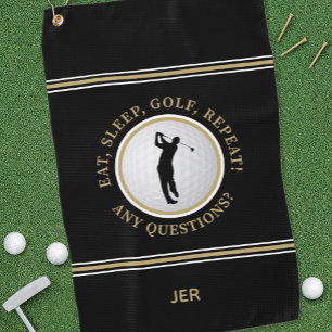 Serviette De Golf Amusement de golfeur Citation drôle de golf Sporti
