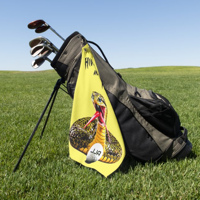 Serviette De Golf Amusement Serpent Tendance (Vert)