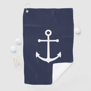 Serviette De Golf Ancre bleue marine