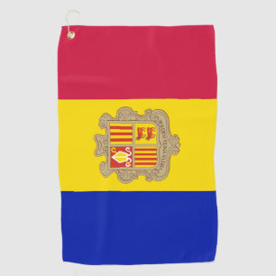 Serviette De Golf Andorre Drapeau & Andorre golf /sports Golf La Vel