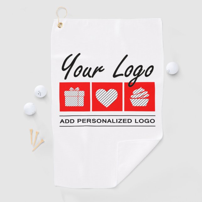 Serviette De Golf Anniversaire Présenté Pour Lui Cadeau Personnalisé (En situation)