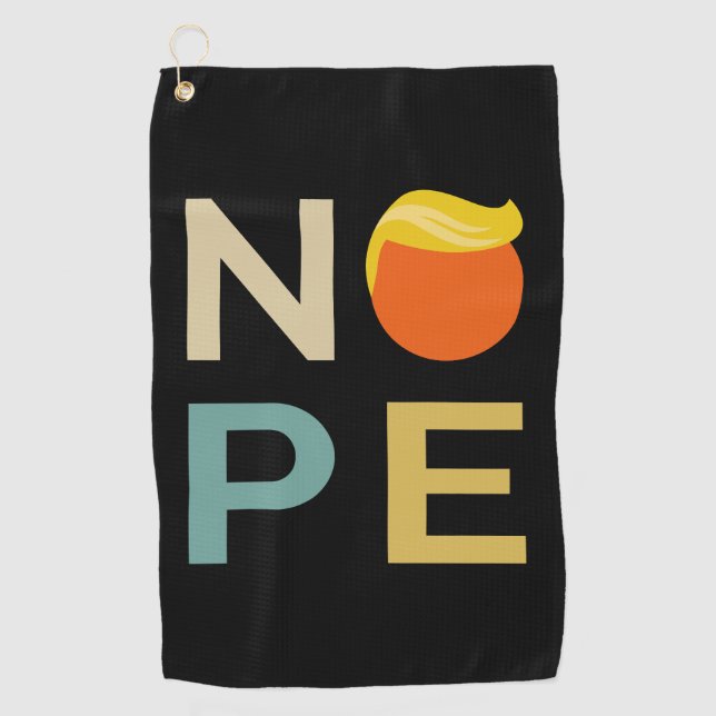 Serviette De Golf Anti-Trump - Nope Edition III (Devant)