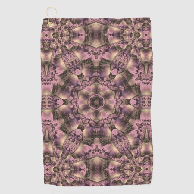 Serviette De Golf Antiquité rose victorienne (Devant)