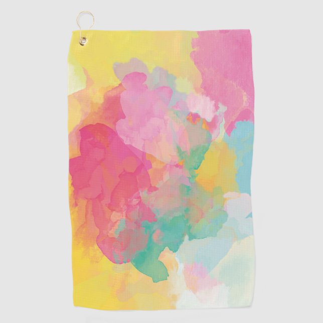 Serviette De Golf Aquarelle (Devant)