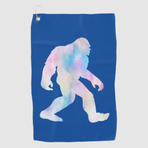 Serviette De Golf Aquarelle Bigfoot