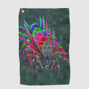 Serviette De Golf Araignées De Chasse En Cinq Couleurs,