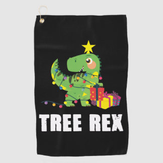 Serviette De Golf Arbre Rex avec boules de Noël - drôles de dinier