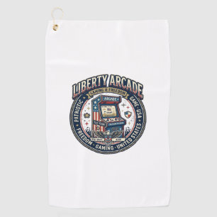 Serviette De Golf Arcade de la liberté Patriotique Joueur de jeux d'