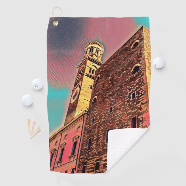 Serviette De Golf Architecture en Italie (En situation)
