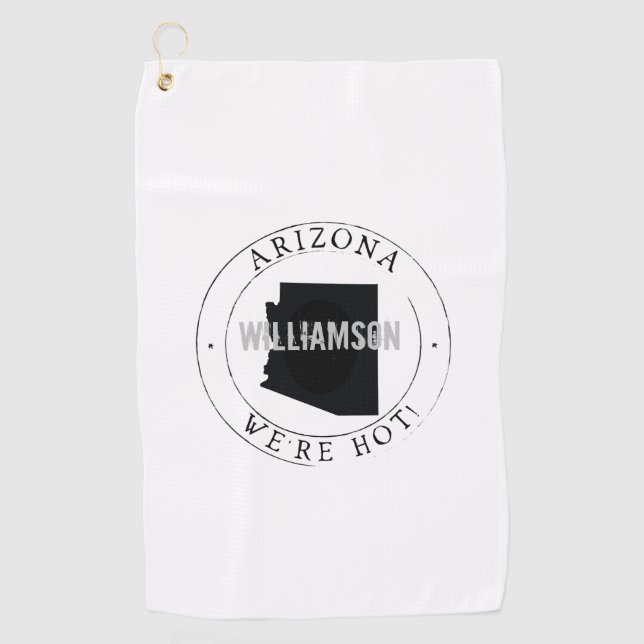 Serviette De Golf Arizona Towel State Personnalisé (Devant)