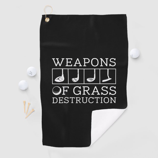 Serviette De Golf Armes De Destruction Grasse (En situation)
