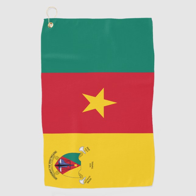 Serviette De Golf Armoiries du Cameroun (Devant)
