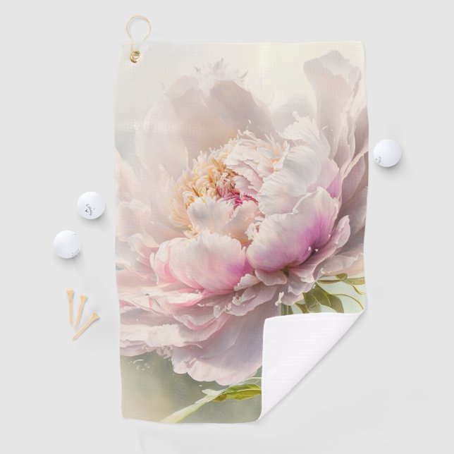 Serviette De Golf Arrière - plan floral. Fleur de printemps (En situation)