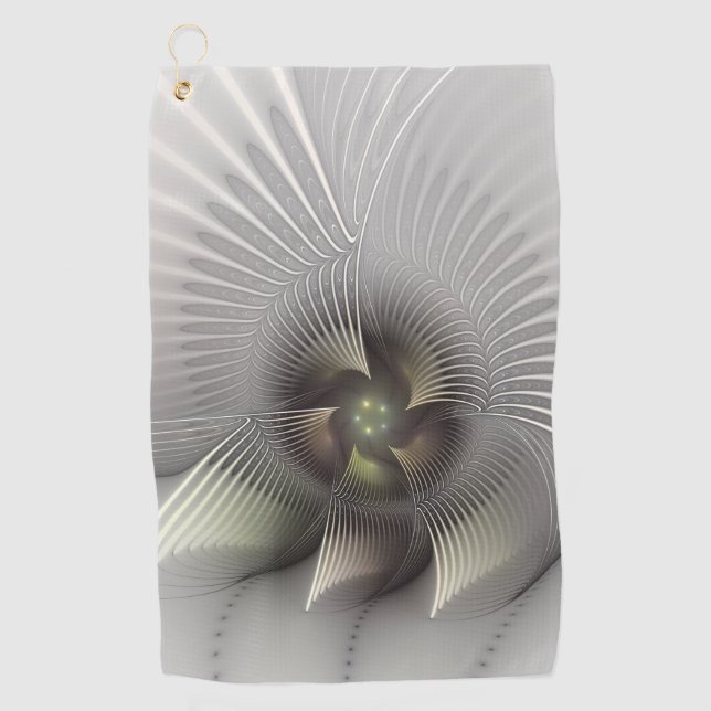 Serviette De Golf Art fractal 3D abstrait moderne (Devant)