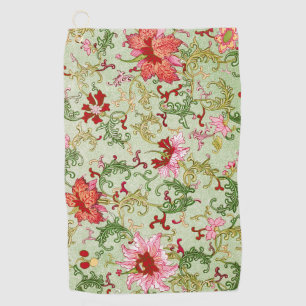 Serviette De Golf Art Nouveau Chinois Floral Vintage Chinoiserie