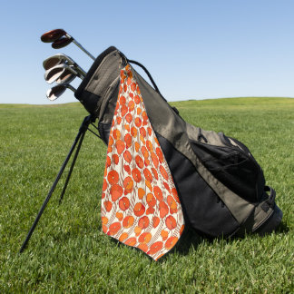 Serviette de golf Art Nouveau Poppies