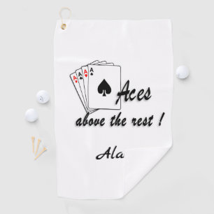 Serviette De Golf As au-dessus du reste Personnalisé