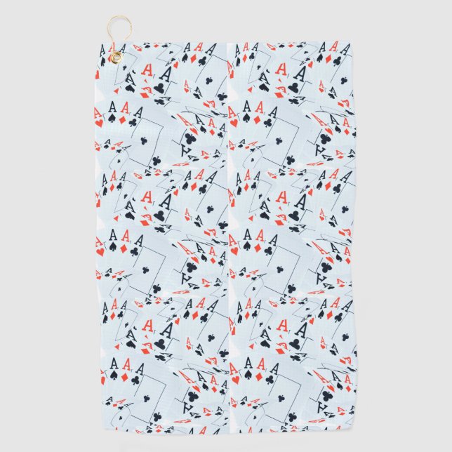 Serviette De Golf As dans un motif en couches, (Devant)