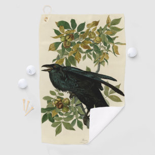 Serviette De Golf Audubon Raven Oiseau classique