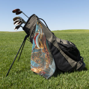 Serviette De Golf Australie Terrier Dog Roller Dessous de verre Noël